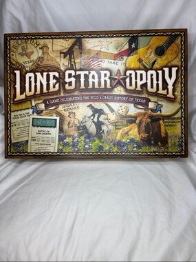 Lone Star-opoly Texas Edition Board Game - Brown/Gold